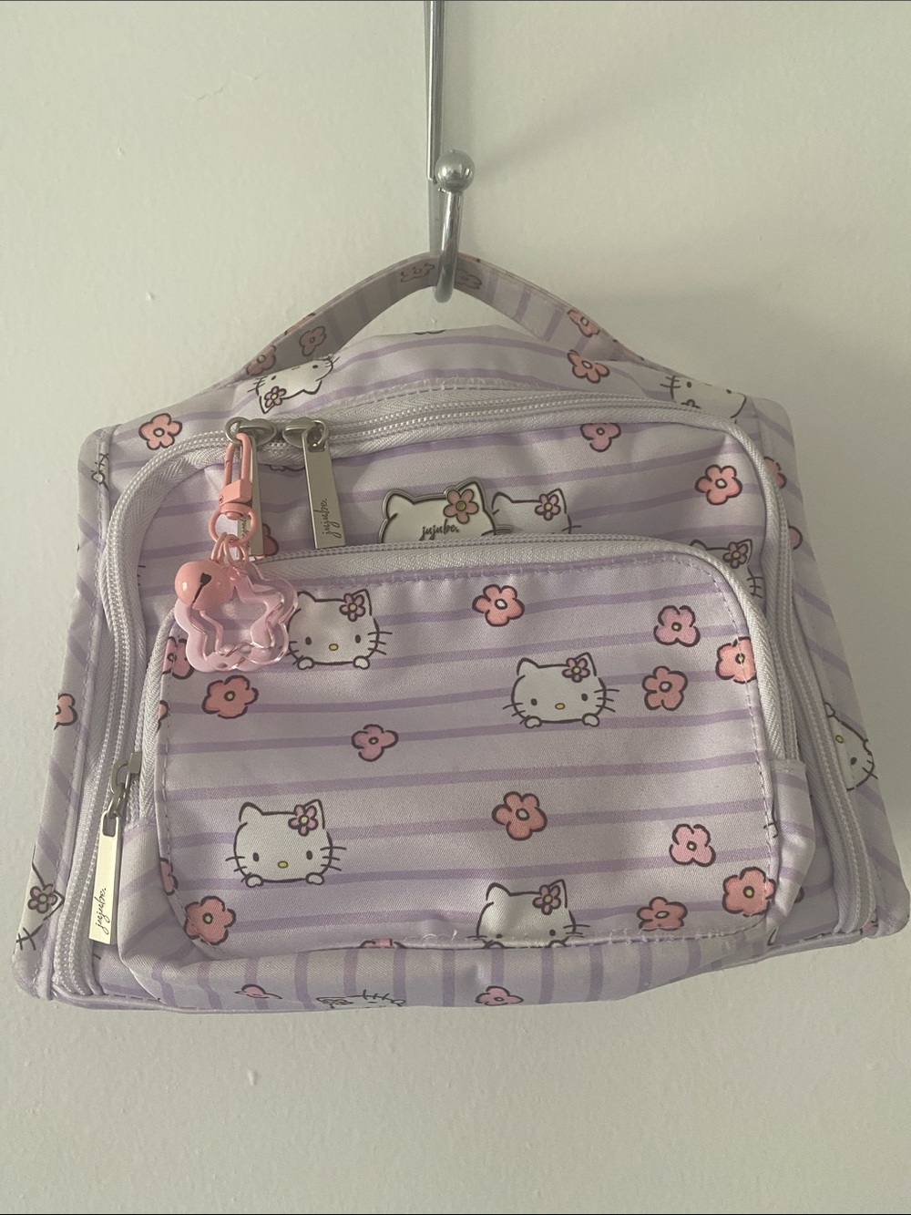 jujube Hello Kitty Pastel Purple Crossbody Bag with Floral Print 💟